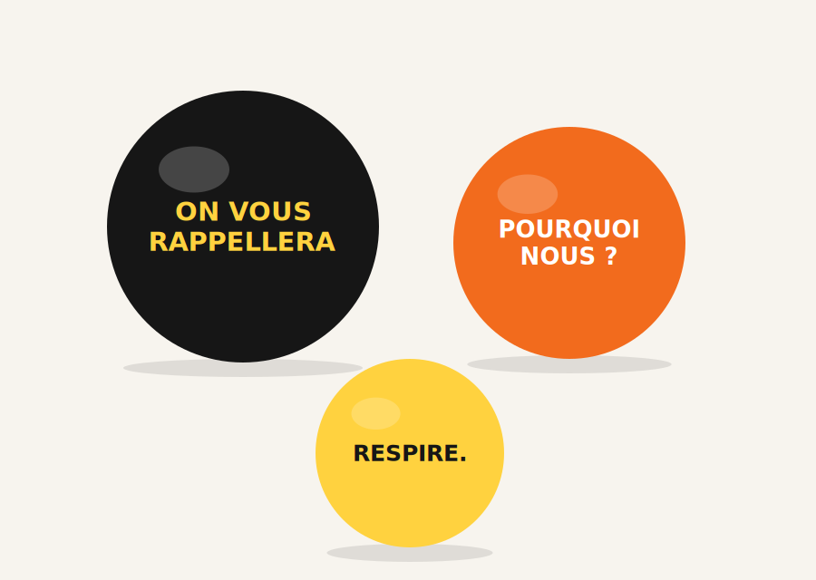 Balles antistress ON VOUS RAPPELLERA