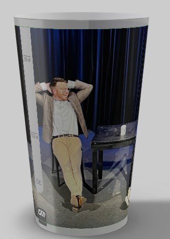 Écocup ON VOUS RAPPELLERA à l'effigie d'un personnage