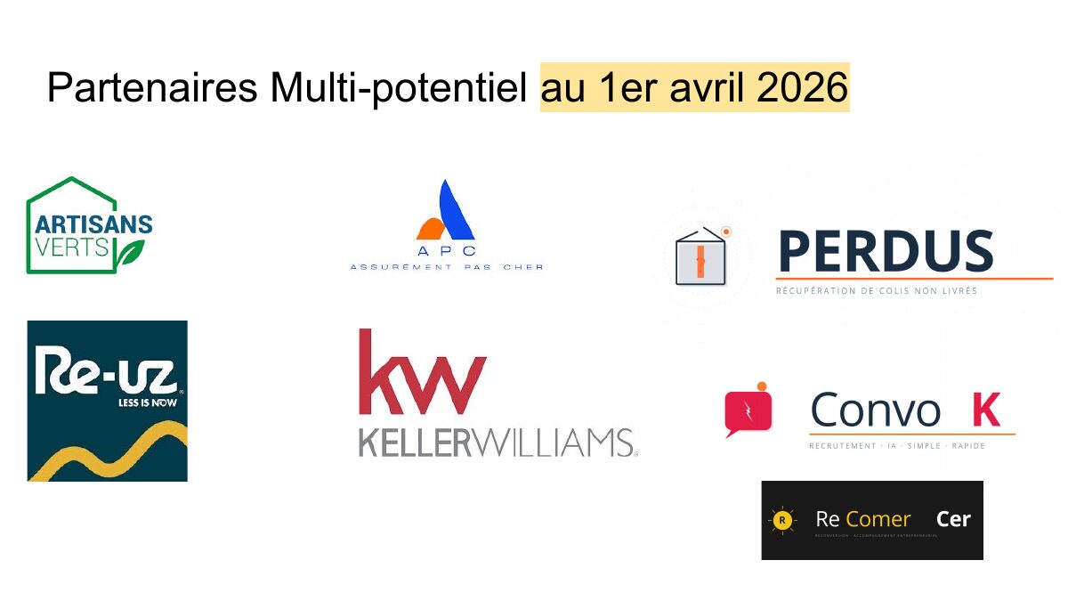 Partenaires Multi-Potentiel au 1er avril 2026